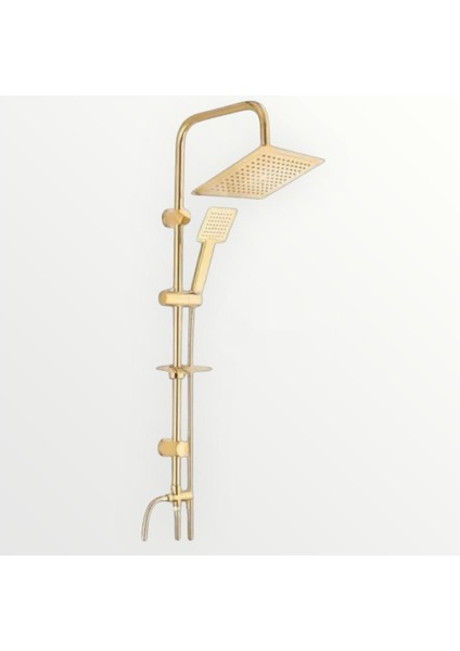 Kare Gold Robot Duş Seti