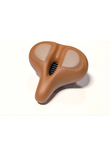 Geniş ve Rahat Elektrikli Bisiklet Kahverengi Sele – Bisiklet Koltuğu 27X27CM Konforlu Yaylı Havalandırmalı Koltuk