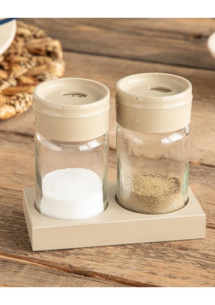 Greta Cam 2'li Tuzluk - Biberlik 105 ml Koyu Bej (13.11.2025)