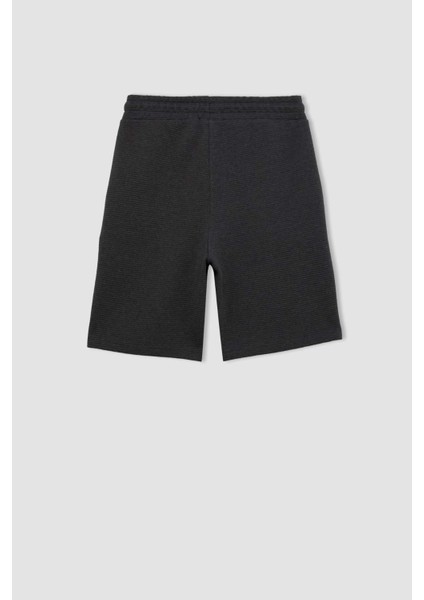 Erkek Çocuk Baskılı Beli Lastikli Şort