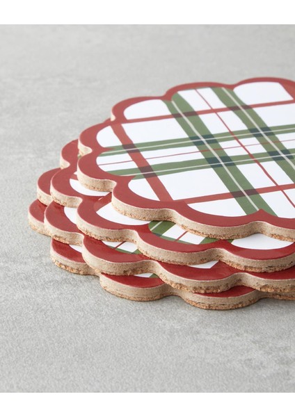 Hollyberry Ahşap 4'lü Bardak Altlığı 11 cm Renkli (13.11.2025) fiyatları