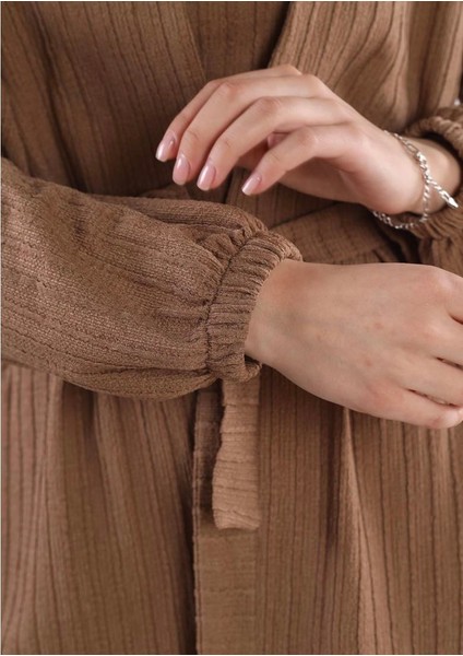 Kimono Pantolon Bluz 3 Lü Takım Vizon modelleri