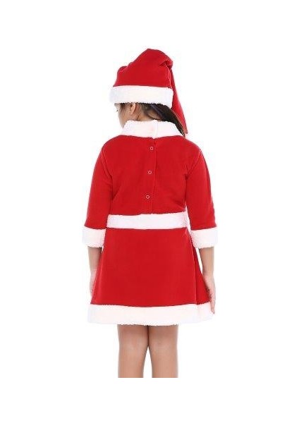 Kız Çocuk Kırmızı Noel Yılbaşı Kostümü fiyatları