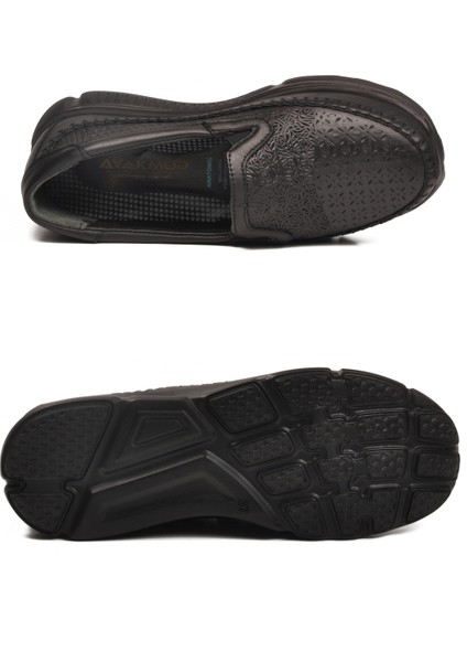 Siyah Hakiki Deri Ortopedik Kadın Casual Ayakkabı 608 Z indirimleri