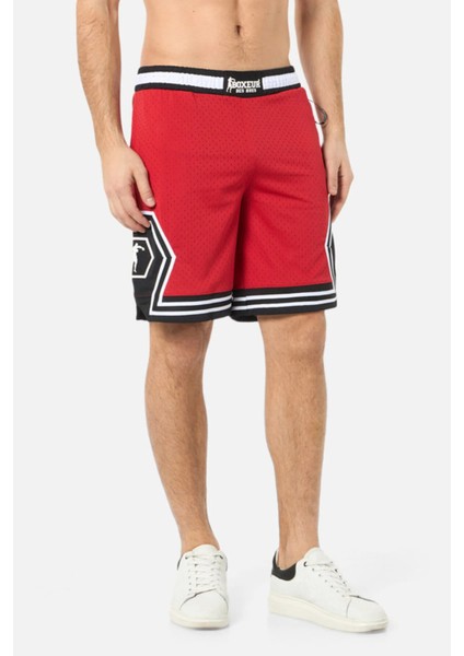 Black Mesh Short Red
