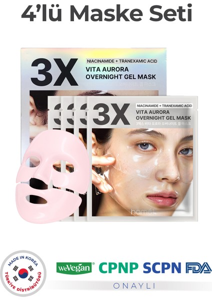 Vita Aurora Overnight Mask Yoğun Onarım Jel Gece Maskesi 4 Pcs