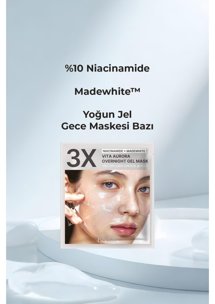Vita Aurora Overnight Mask Yoğun Onarım Jel Gece Maskesi 4 Pcs modelleri