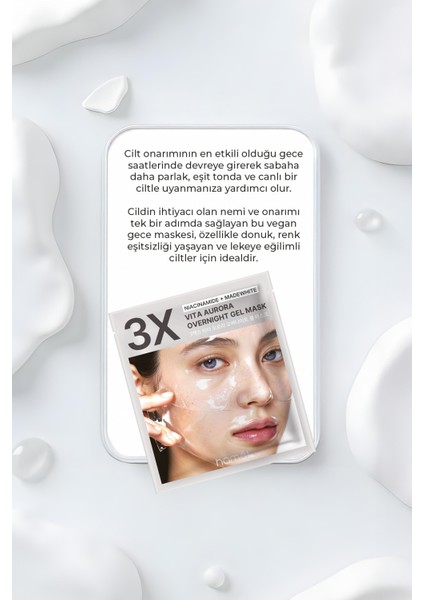 Vita Aurora Overnight Mask Yoğun Onarım Jel Gece Maskesi 4 Pcs fırsatları