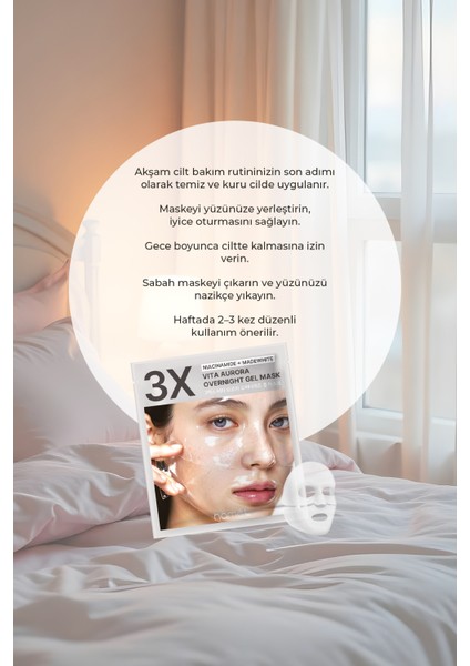 Vita Aurora Overnight Mask Yoğun Onarım Jel Gece Maskesi 4 Pcs indirimleri