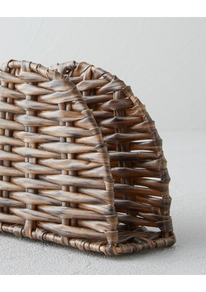 Wicker Plastik Rattan Peçetelik 15X9 cm Kahverengi (13.11.2025) modelleri