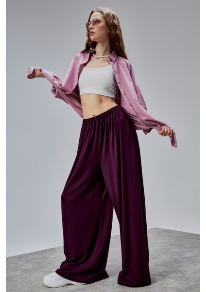 Kadın Apoletli Katlamalı Uzun Kol Oversize Gömlek