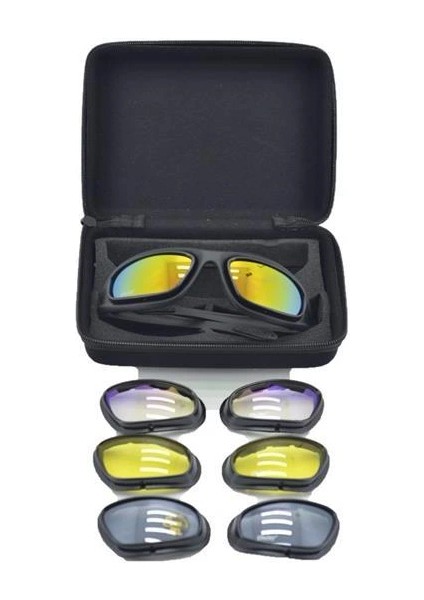 Buğz Çok Lensli Tactical Gözlük Seti