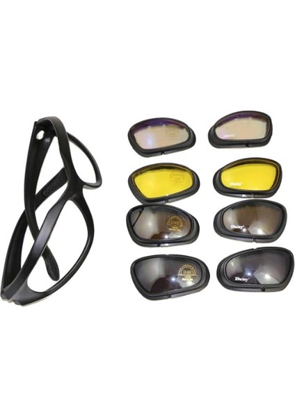 Buğz Çok Lensli Tactical Gözlük Seti modelleri