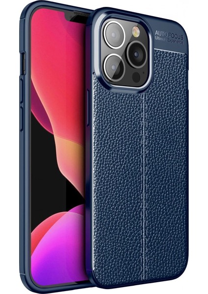 Buğz Iphone 13 Pro Max Kılıf Auto Focus Kapak - Lacivert