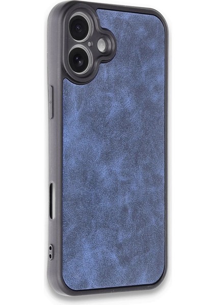 Buğz Iphone 16 Plus Kılıf Aras Deri Kapak - Lacivert fiyatları