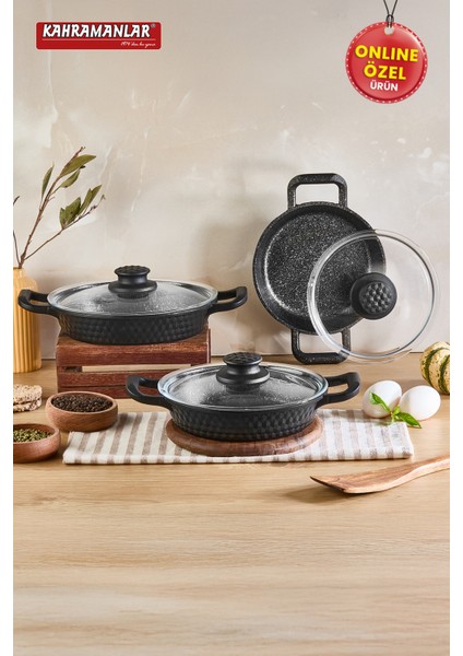 Premium 6 Parça Döküm Sahan Seti