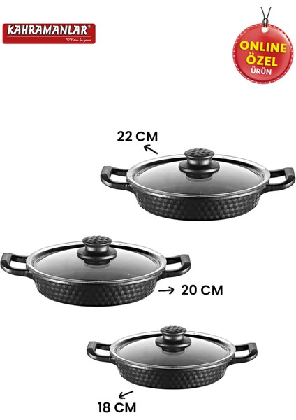 Premium 6 Parça Döküm Sahan Seti fırsatları