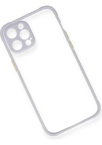 Buğz Iphone 12 Kılıf Miami Şeffaf Silikon - Lila modelleri