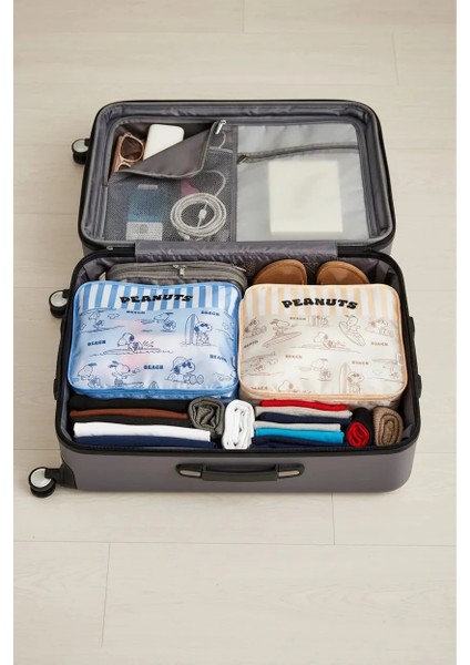 Snoopy Lisanslı Seyahat Serisi Kıyafet Düzenleyici Set (2 Adet)