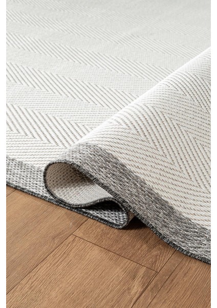 Zeen ZE001W Sisal Gri Beyaz Kolay Temizlenebilir Makinede Yıkanabilir Mutfak Halısı Pamuk Taban fırsatları