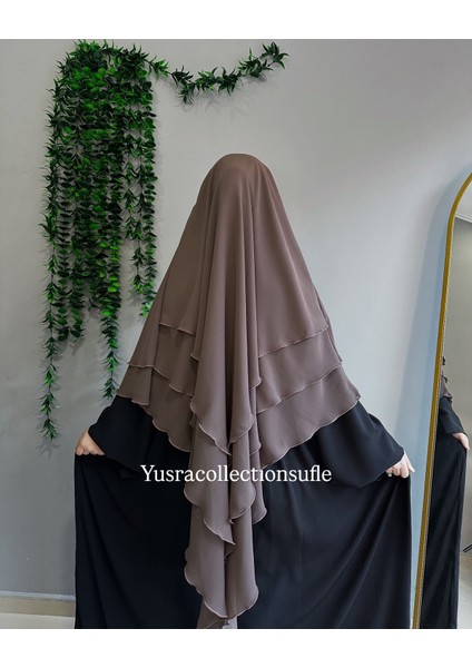 Tesettür Sufle Şifon Uzun Boy modelleri