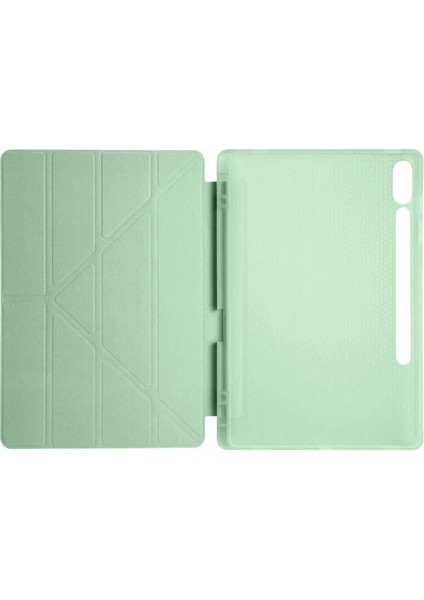 Buğz Newface Samsung Galaxy X610 Tab S9 Fe Plus 12.4 Kılıf Kalemlikli Mars Tablet Kılıfı - Açık Yeşil modelleri