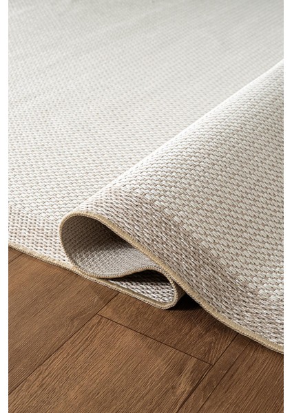 Zeen ZE002W Sisal Bej Beyaz Kolay Temizlenebilir Makinede Yıkanabilir Mutfak Halısı Pamuk Taban fırsatları