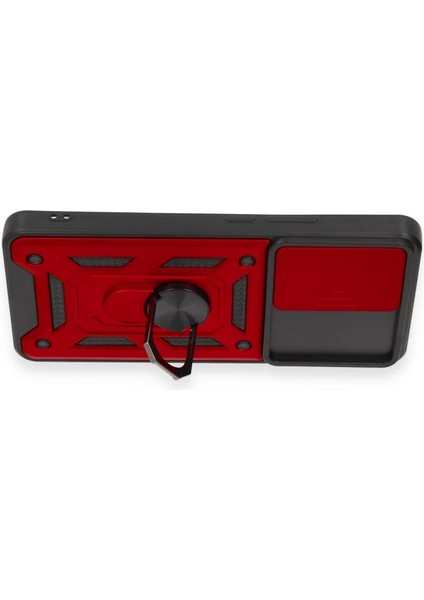 Buğz Xiaomi Mi 12T Pro Kılıf Pars Lens Yüzüklü Silikon - Kırmızı modelleri