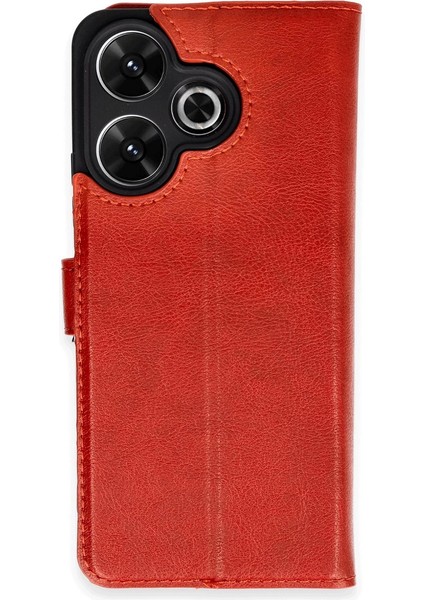 Buğz Xiaomi Redmi 13 4g Kılıf Trend S Plus Kapaklı Kılıf - Kırmızı