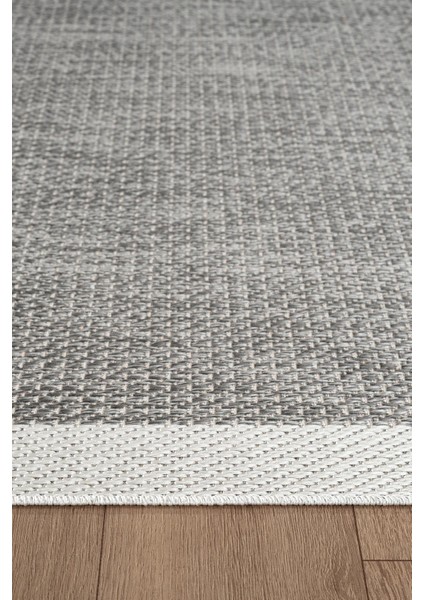 Zeen ZE002G Sisal Gri Beyaz Kolay Temizlenebilir Makinede Yıkanabilir Mutfak Halısı Pamuk Taban modelleri