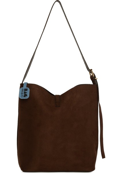 Kahverengi Şişe Dipli Kemer Detaylı Süet Çanta fırsatları