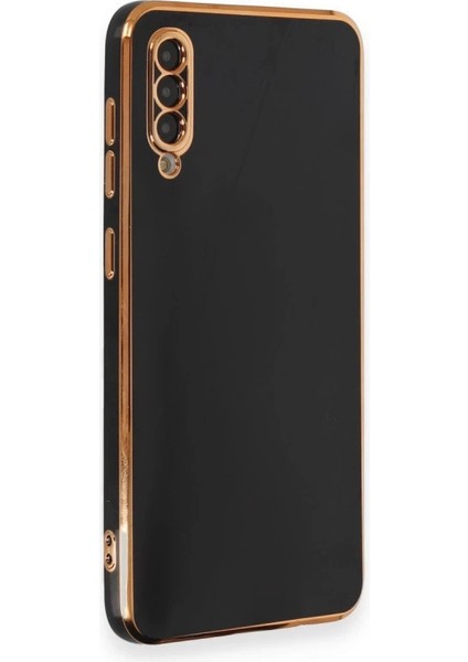 Buğz Samsung Galaxy A50 Kılıf Volet Silikon - Siyah