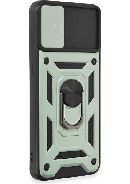 Buğz Samsung Galaxy A04E Kılıf Pars Lens Yüzüklü Silikon - Yeşil fiyatları