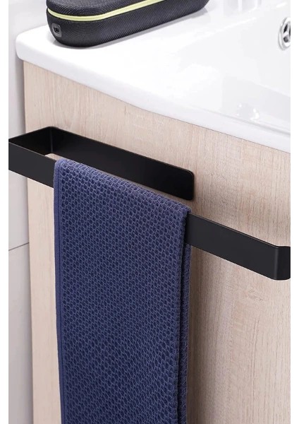 Buğz Metal Mat Siyah Havluluk