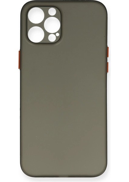 Buğz Iphone 12 Pro Max Kılıf Pp Ultra Ince Kapak - Gri
