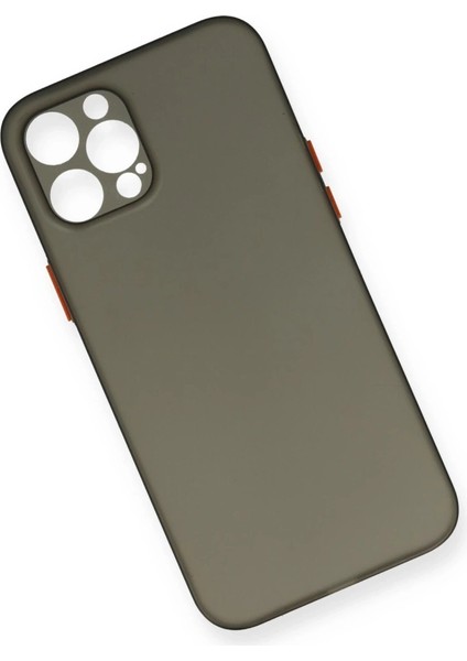 Buğz Iphone 12 Pro Max Kılıf Pp Ultra Ince Kapak - Gri modelleri