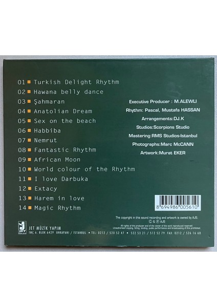 Exotic Orient (Turkish Delight Belly Dance) CD (Orijinal Dönem Baskı Cd) fiyatları