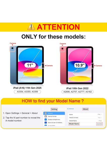 Apple Ipad 11. Nesil A16 2025/10. Nesil 2022 Kılıf Flip Cover Kalem Bölmeli Akıllı Uyku Standlı Çoklu Renkli Pc Cas fiyatları