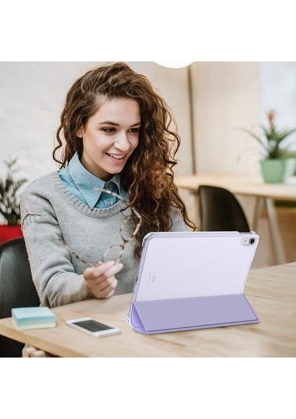 Apple Ipad 11. Nesil A16 2025/10. Nesil 2022 Kılıf Flip Cover Kalem Bölmeli Akıllı Uyku Standlı Çoklu Renkli Pc Cas