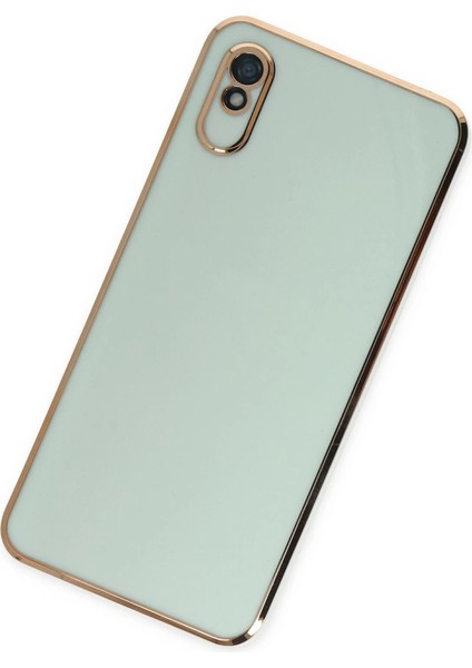 Buğz Xiaomi Redmi 9A Kılıf Volet Silikon - Açık Yeşil modelleri