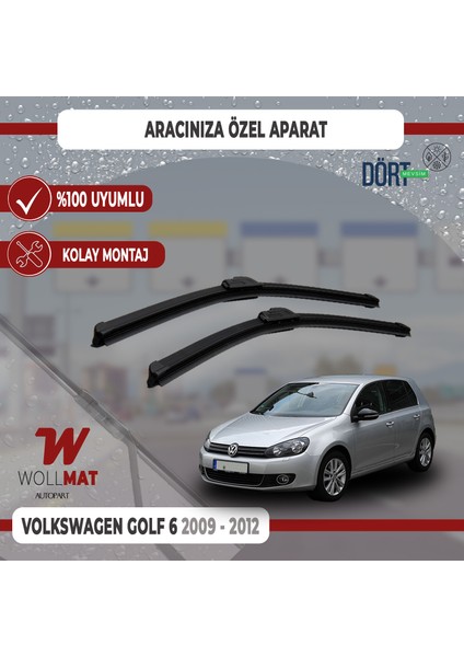 Volkswagen Golf 6 Silecek 2009 2012 Arası Silecek Takımı Araca Özel