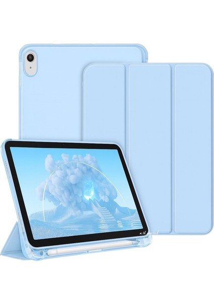 Ipad 11.nesil A16 11INÇ/10.NESIL 10.9inç Uyumlu Kılıf Flip Cover Kalem Bölmeli Pc Case
