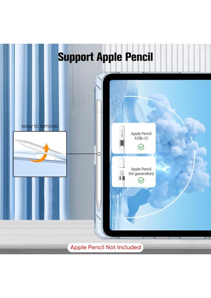 Ipad 11.nesil A16 11INÇ/10.NESIL 10.9inç Uyumlu Kılıf Flip Cover Kalem Bölmeli Pc Case modelleri