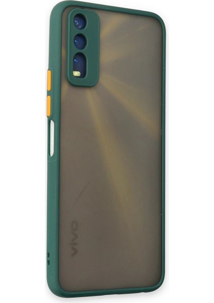 Buğz Vivo Y11S Kılıf Montreal Silikon Kapak - Yeşil modelleri