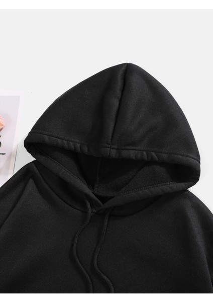 Unisex Kapüşonlu 444 Altın Kanat Sırt Baskılı Oversize Hoodie - Sokak Stili - Günlük Kombin fiyatları
