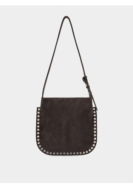 Zımba Detaylı Süet Deri Çapraz Askılı Çanta fiyatları