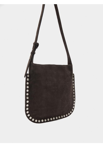 Zımba Detaylı Süet Deri Çapraz Askılı Çanta fırsatları