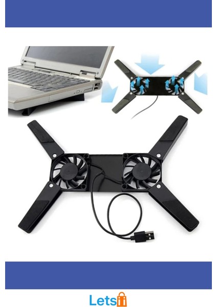 Katlanabilir Taşınabilir Laptop Soğutucu 60MM Fan ile Hızlı Soğutma fırsatları