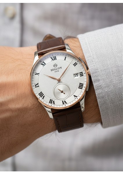 Kahverengi Deri Kordon Erkek Kol Saati CL120T-02KR fiyatları