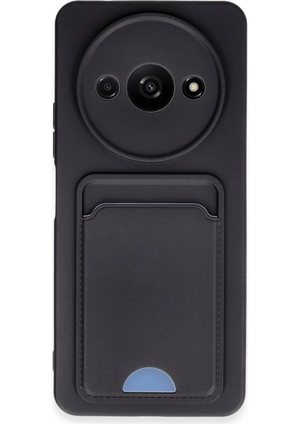 Buğz Xiaomi Redmi A3 4g Kılıf Kelvin Kartvizitli Silikon - Siyah